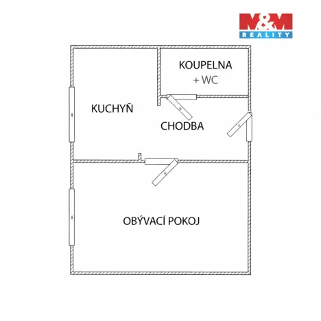 Pronájem bytu 1+1, Český Brod, Prokopa Velikého, 46 m2
