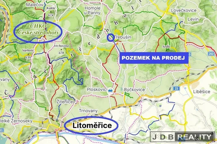 Prodej pozemku, Litoměřice, 2187 m2