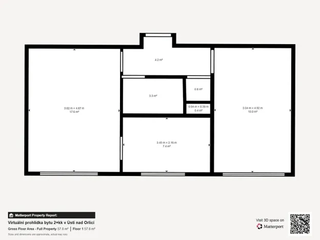 Prodej bytu 2+1, Ústí nad Orlicí, Dukelská, 52 m2