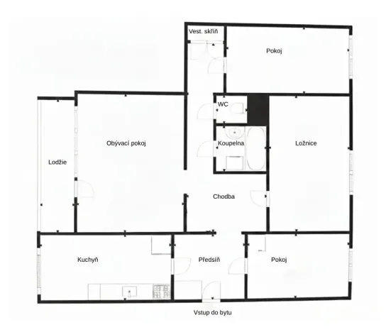 Prodej bytu 4+1, Ústí nad Labem, Keplerova, 79 m2