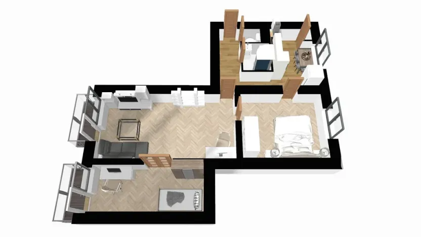 Prodej bytu 3+1, Adamov, Komenského, 60 m2