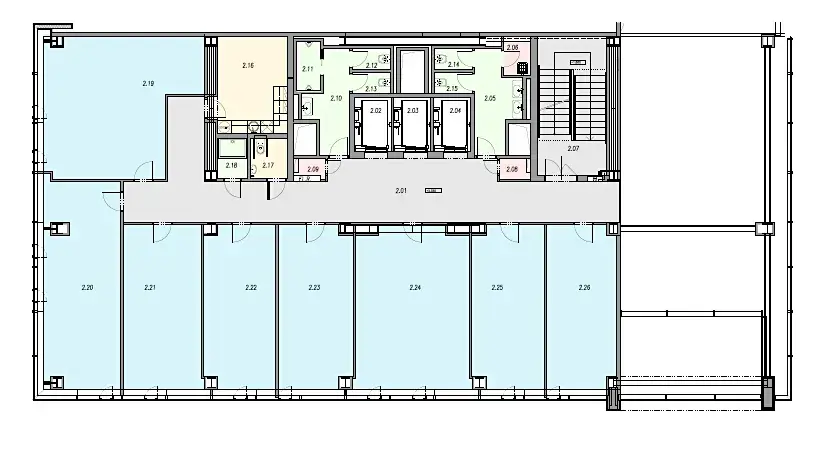 Pronájem kanceláře, Brno, Jana Babáka, 546 m2