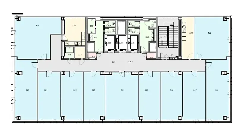 Pronájem kanceláře, Brno, Jana Babáka, 546 m2