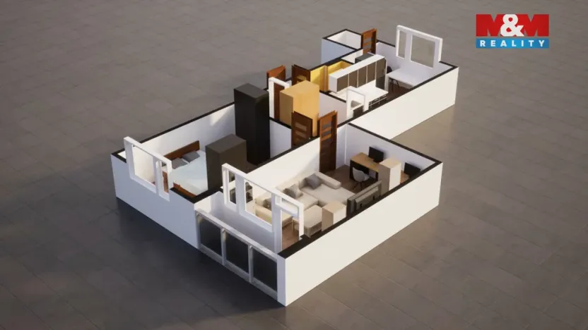 Pronájem bytu 2+1, Česká Lípa, 5. května, 59 m2