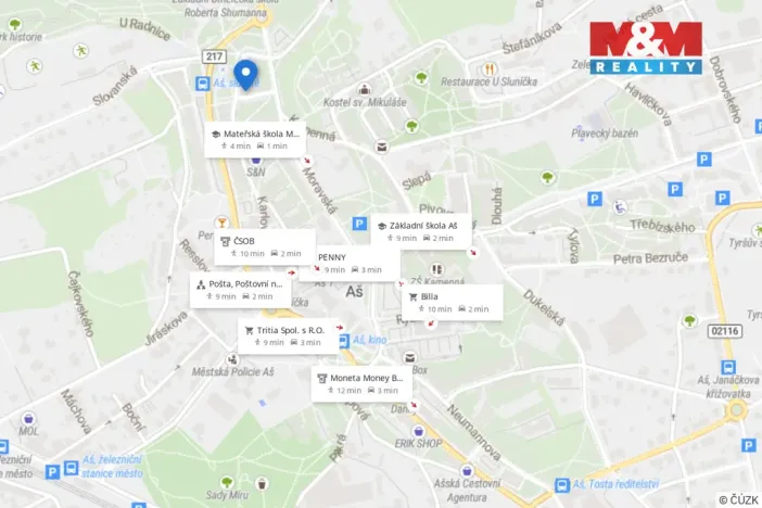 Prodej bytu 2+1, Aš, Karlova, 62 m2