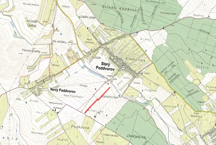 Prodej pole, Starý Poddvorov, 7861 m2