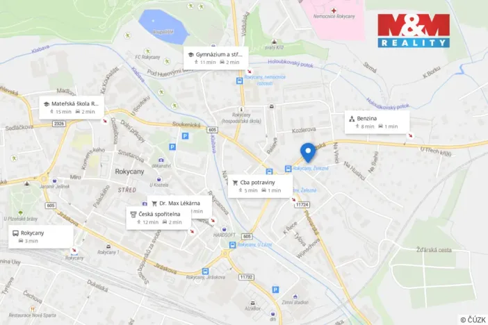 Pronájem bytu 2+1, Rokycany - Nové Město, Pražská, 57 m2