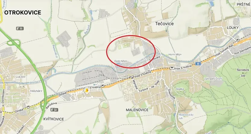 Prodej komerčního pozemku, Tečovice, 15590 m2