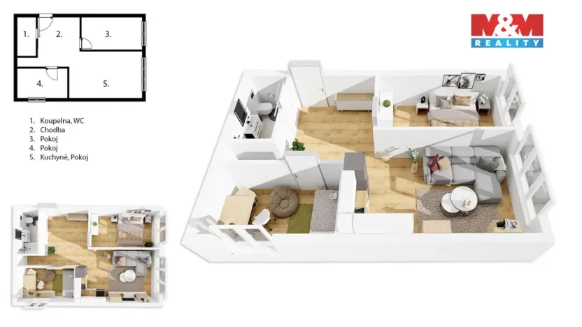 Prodej bytu 2+kk, Praha - Horní Měcholupy, Janovská, 53 m2