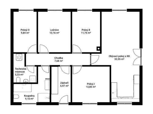 Pronájem rodinného domu, Káraný, Okružní, 110 m2