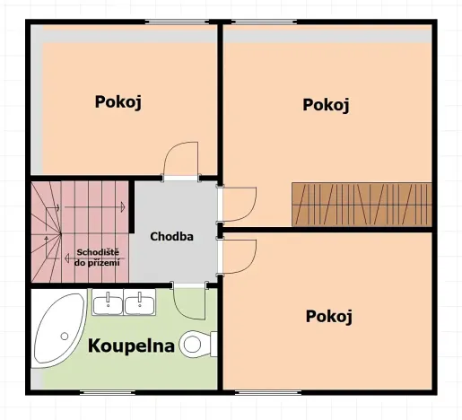 Pronájem rodinného domu, Mratín, Stodolní, 112 m2