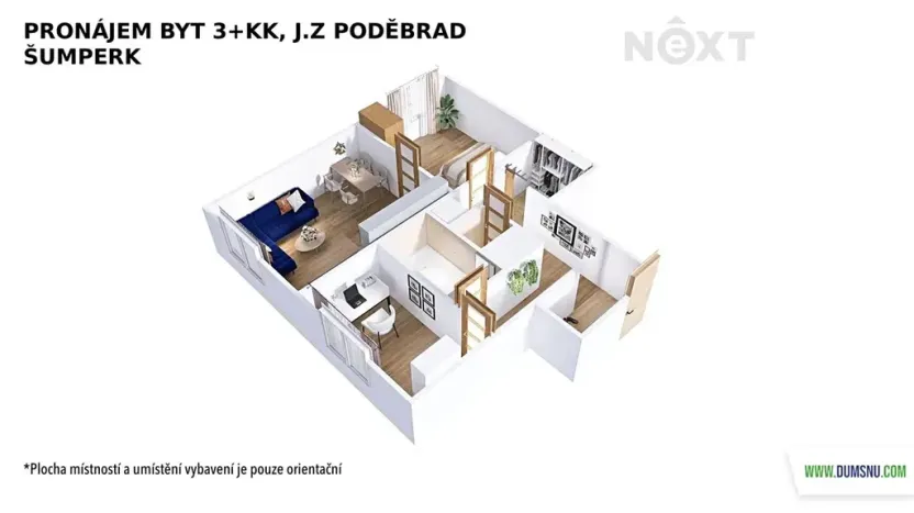 Pronájem bytu 3+kk, Šumperk, J. z Poděbrad, 47 m2