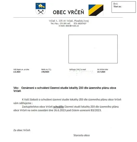 Prodej pozemku pro bydlení, Vrčeň, 13327 m2