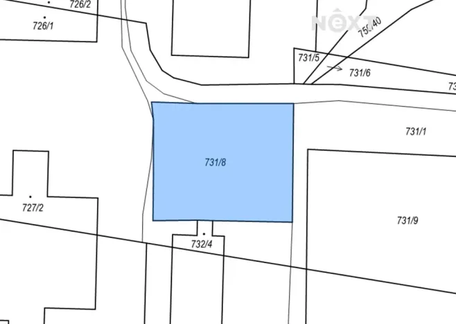 Prodej komerčního pozemku, Bavory, 789 m2