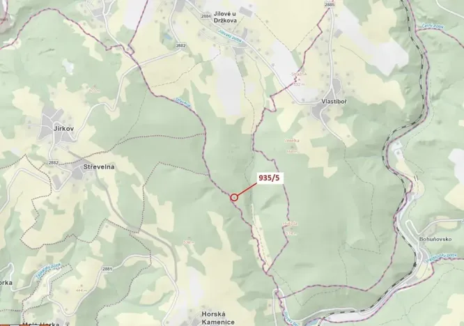 Dražba lesa, Jílové u Držkova, 88 m2