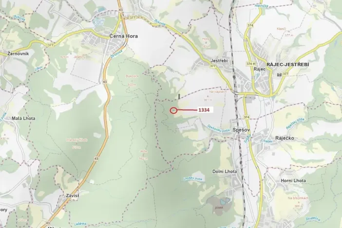 Dražba lesa, Spešov, 420 m2