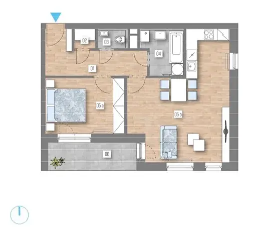 Prodej bytu 2+kk, Praha - Zličín, Strážovická, 58 m2