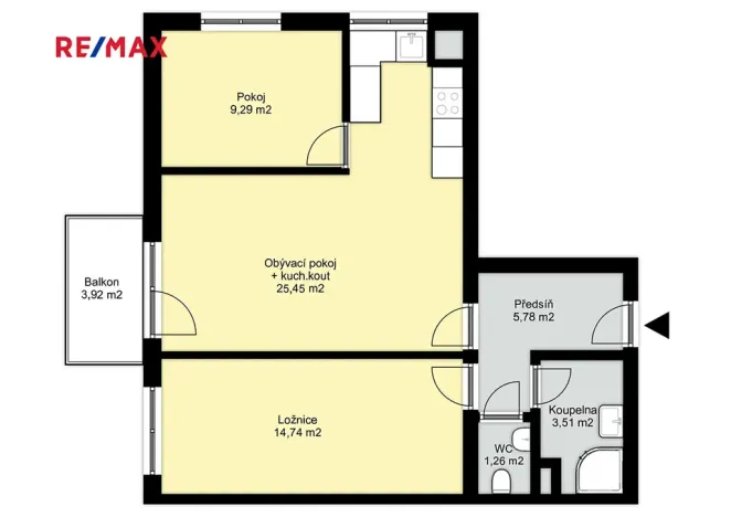 Pronájem bytu 3+kk, Plzeň, Pecháčkova, 64 m2