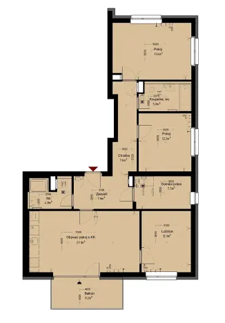 Prodej bytu 4+kk, Trutnov, Chodská, 114 m2