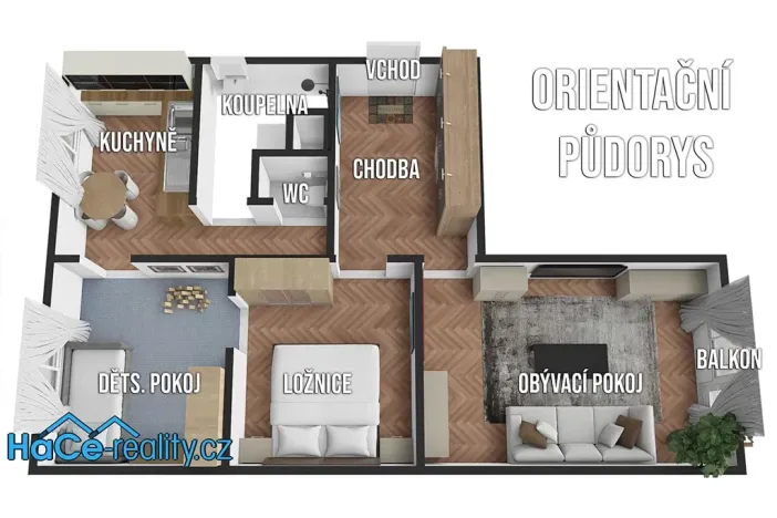 Pronájem bytu 3+kk, Kostelec nad Orlicí, Frošova, 68 m2