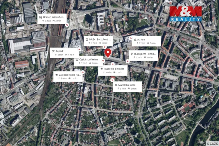 Prodej bytu 1+1, Hradec Králové - Pražské Předměstí, Gočárova třída, 41 m2