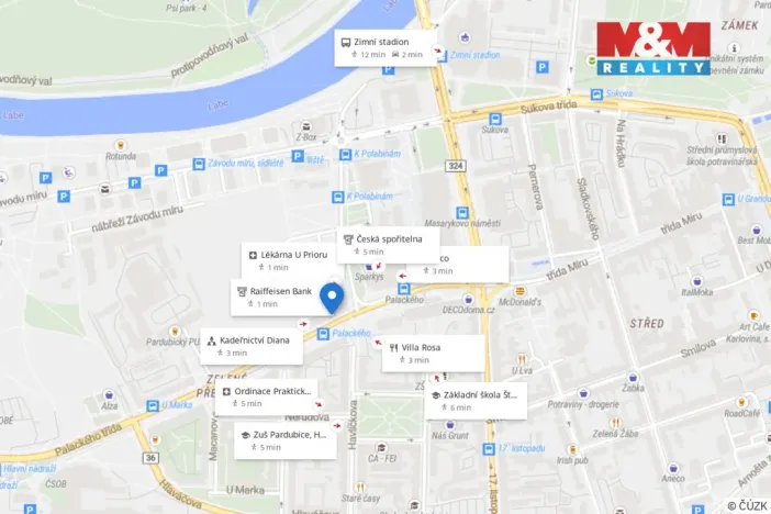 Pronájem bytu 5+kk, Pardubice - Zelené Předměstí, Palackého třída, 87 m2