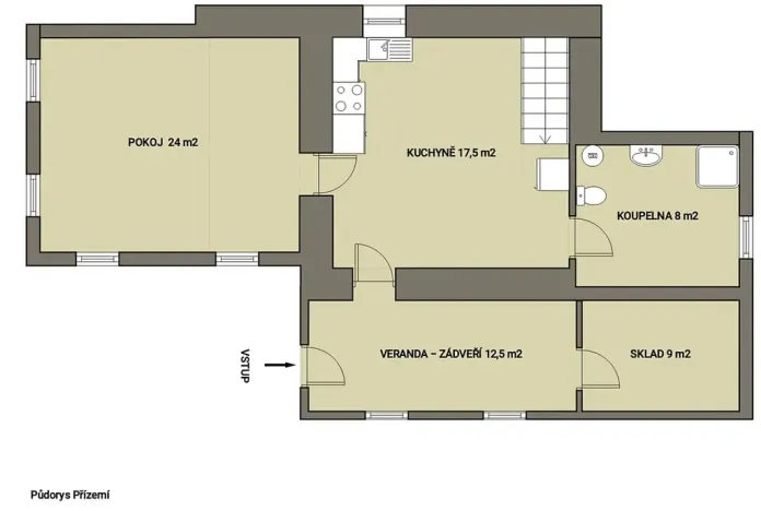 Prodej chaty, Horní Kalná, 126 m2