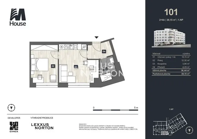 Prodej bytu 2+kk, Praha - Vršovice, Murmanská, 38 m2