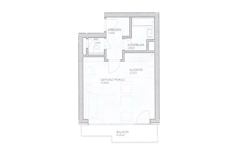 Pronájem bytu 1+kk, Brno, Spálená, 37 m2