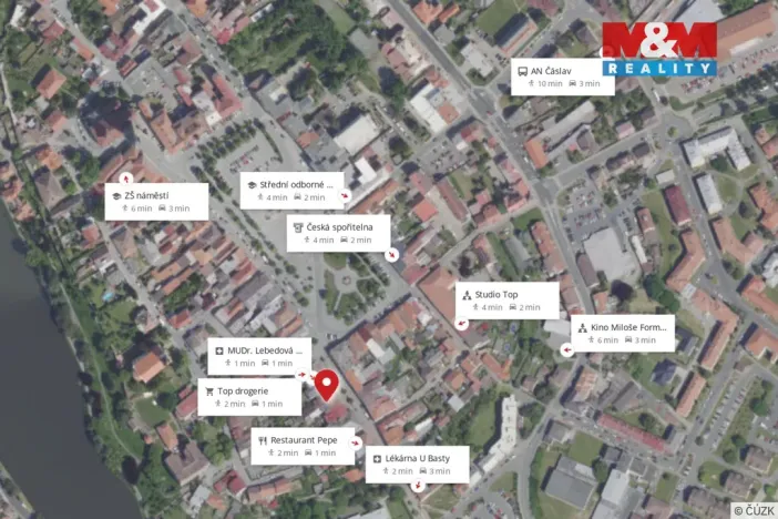 Pronájem bytu 1+kk, Čáslav - Čáslav-Staré Město, Klimenta Čermáka, 28 m2