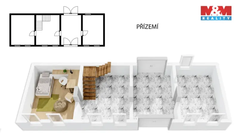 Prodej rodinného domu, Nezamyslice - Těšice, 145 m2