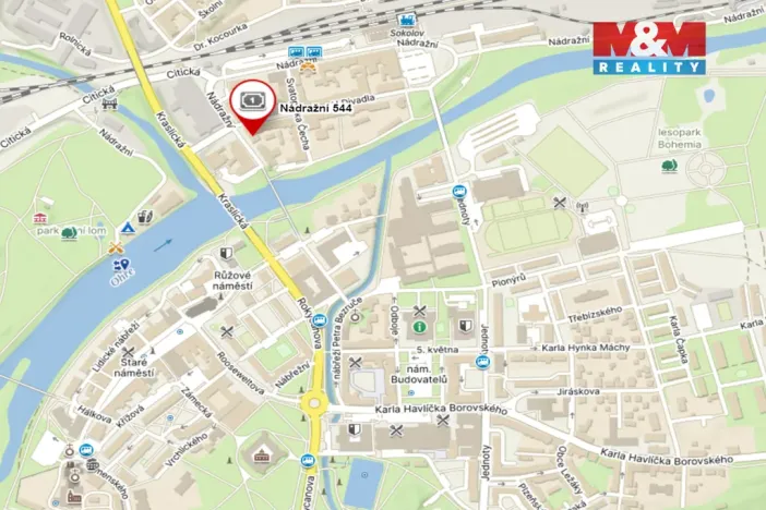 Pronájem bytu 1+1, Sokolov, Nádražní, 40 m2