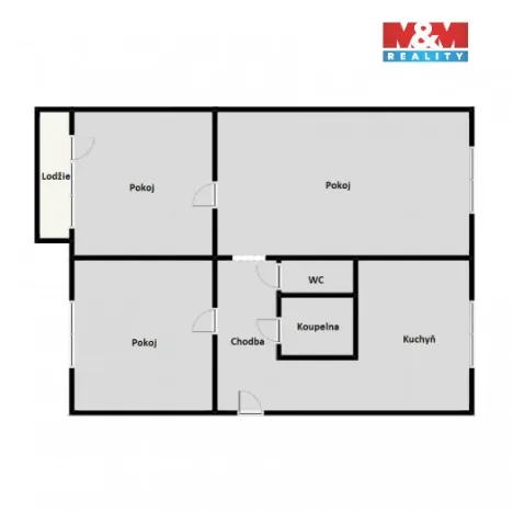 Prodej bytu 3+1, Jirkov, Mládežnická, 75 m2