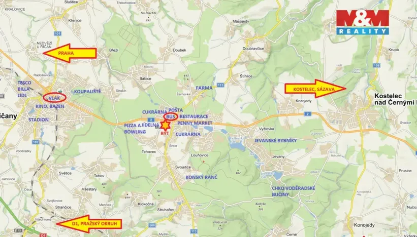 Prodej bytu 1+kk, Mukařov, Lipová, 34 m2