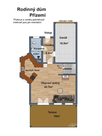 Prodej rodinného domu, Dolní Břežany, K Písnici, 98 m2