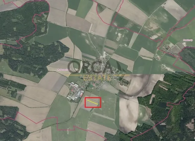 Prodej podílu pole, Radovesnice II, 1306 m2