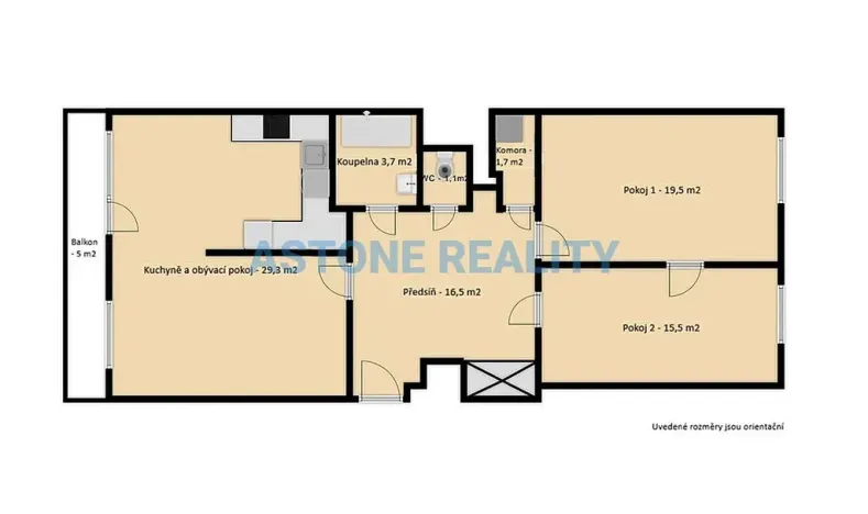 Prodej bytu 3+kk, Praha - Hlubočepy, Kříženeckého náměstí, 93 m2