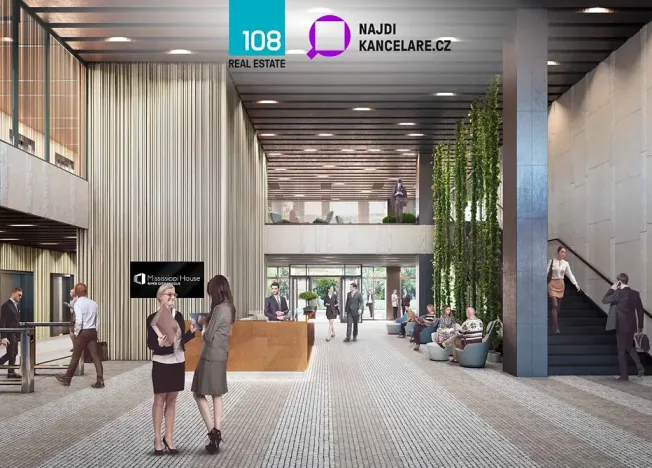 Pronájem kanceláře, Praha - Karlín, Rohanské nábřeží, 2000 m2