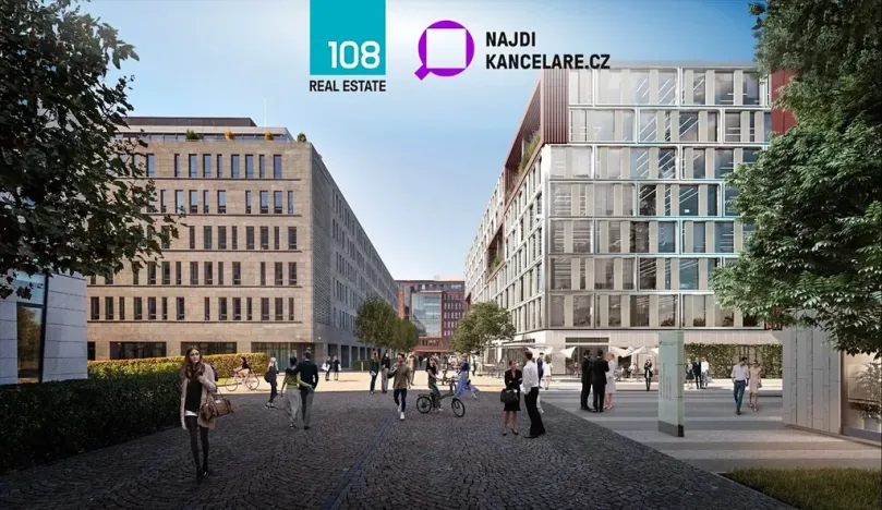 Pronájem kanceláře, Praha - Karlín, Rohanské nábřeží, 2000 m2