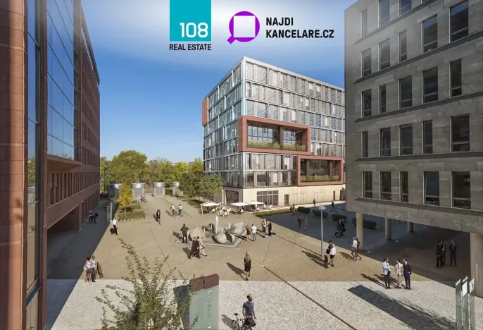 Pronájem kanceláře, Praha - Karlín, Rohanské nábřeží, 2000 m2