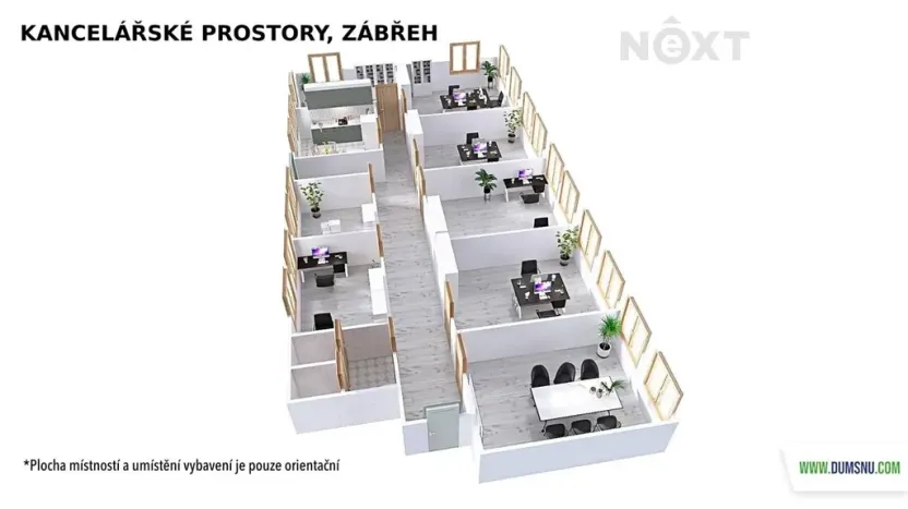 Pronájem kanceláře, Zábřeh, Na Řádkách, 17 m2