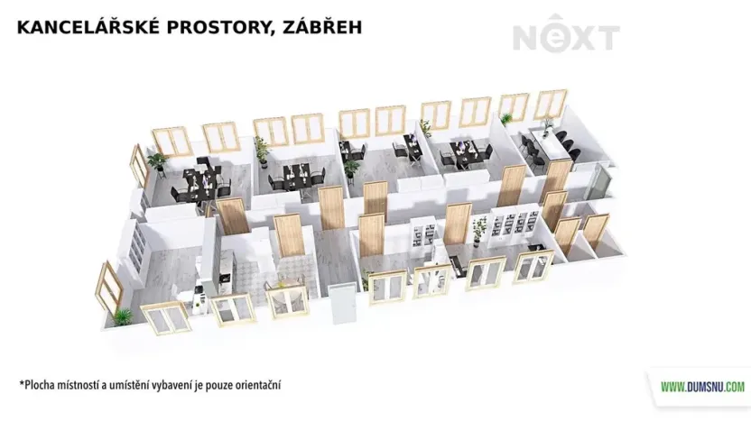 Pronájem kanceláře, Zábřeh, Na Řádkách, 17 m2