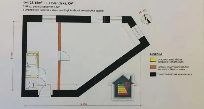 Prodej bytu 1+1, Praha - Vršovice, Holandská, 39 m2