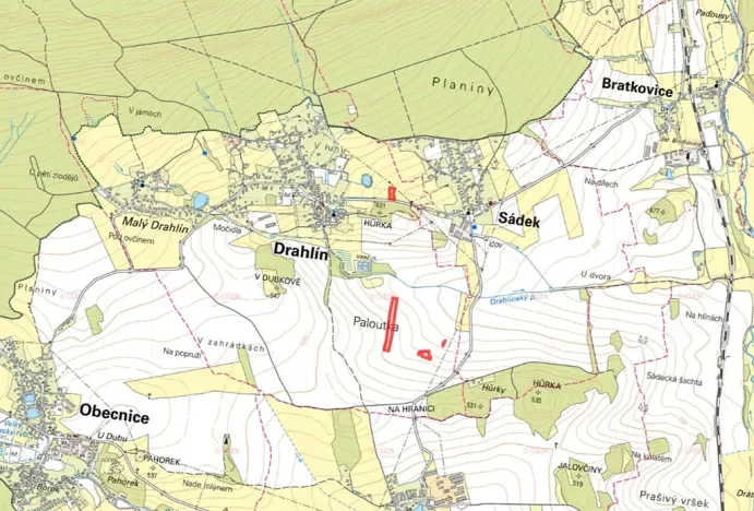 Prodej pole, Drahlín, 15954 m2