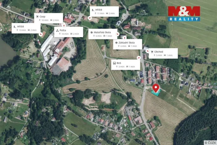 Prodej pozemku pro bydlení, Vítězná - Kocléřov, 1000 m2