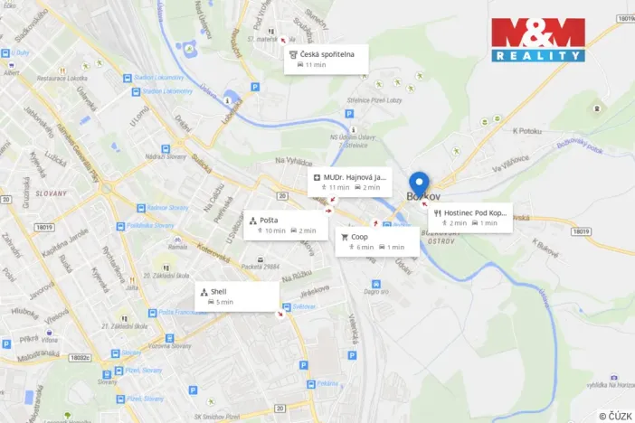 Pronájem kanceláře, Plzeň, Božkovské náměstí, 1021 m2