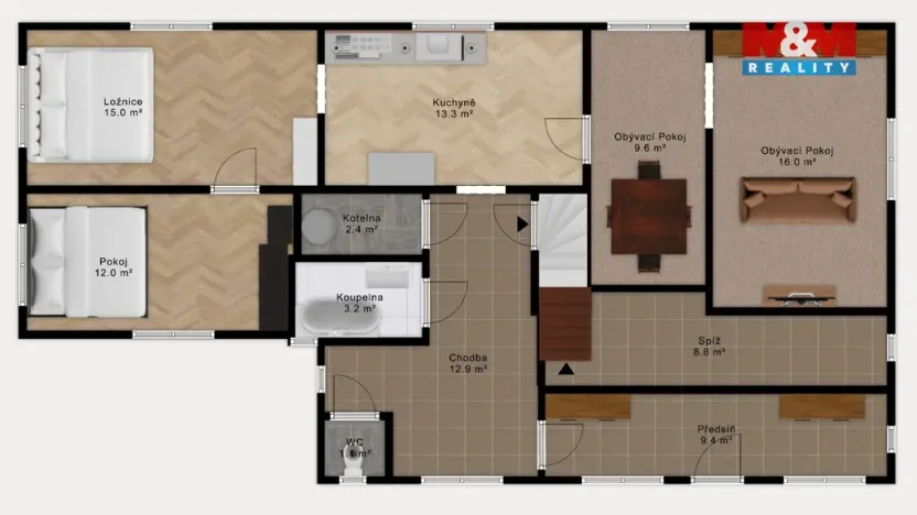 Prodej rodinného domu, Nová Bystřice - Nový Vojířov, 103 m2