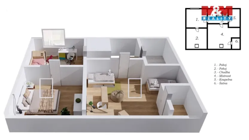 Prodej rodinného domu, Louny, Bezručova, 168 m2