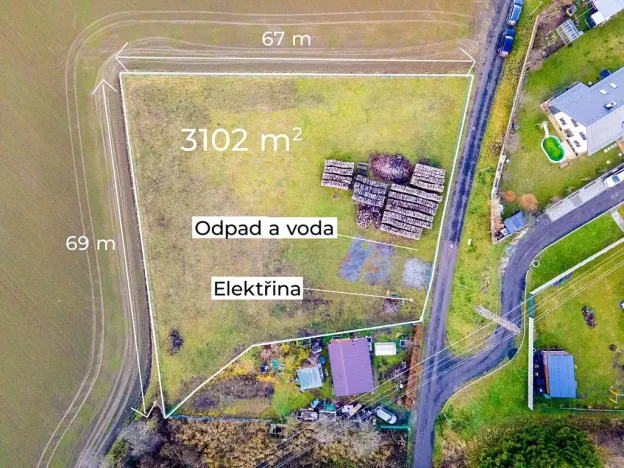 Prodej pozemku pro bydlení, Bukovno, 3102 m2