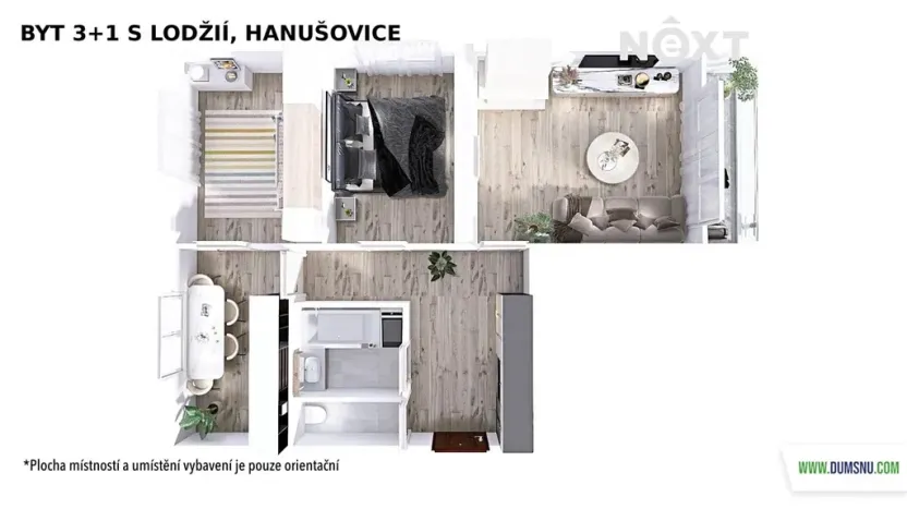 Pronájem bytu 3+1, Hanušovice, Na Holbě, 68 m2